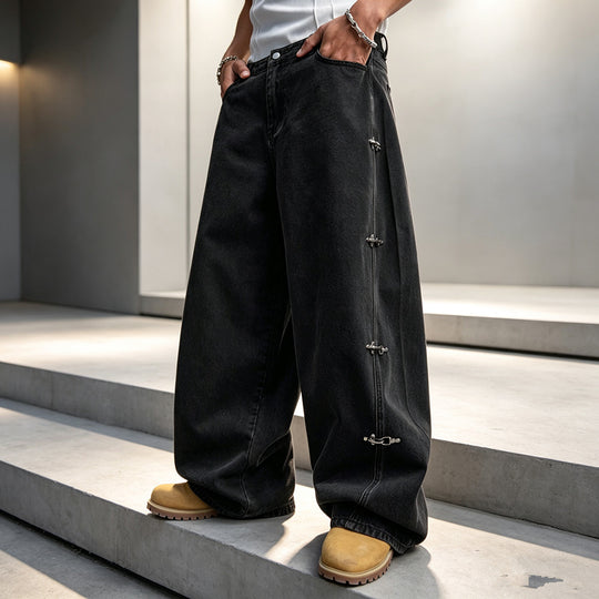 Herren Modische Weit geschnittene Jeans Shop Nory