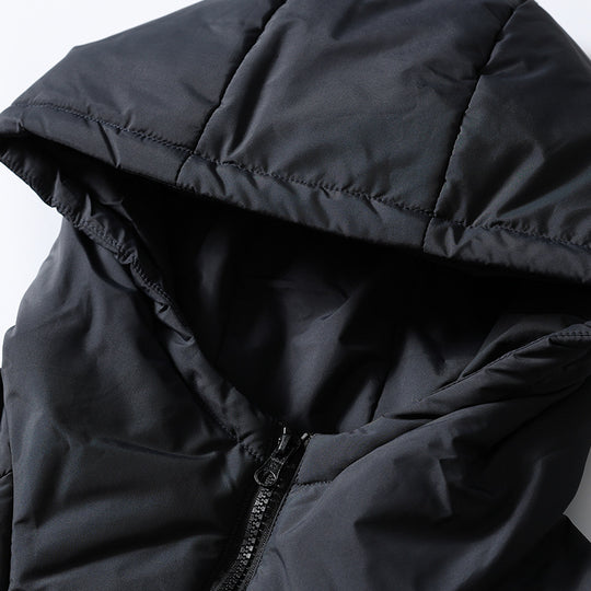 Unisex Wattierter Kapuzenpullover-Anorak mit halbem Reißverschluss, Kängurutasche und Kordelzug Shop Nory