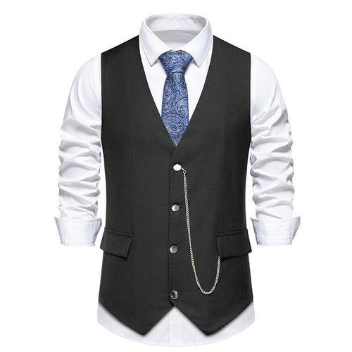 Herren elegante Weste mit feinen Details und modernen Akzenten