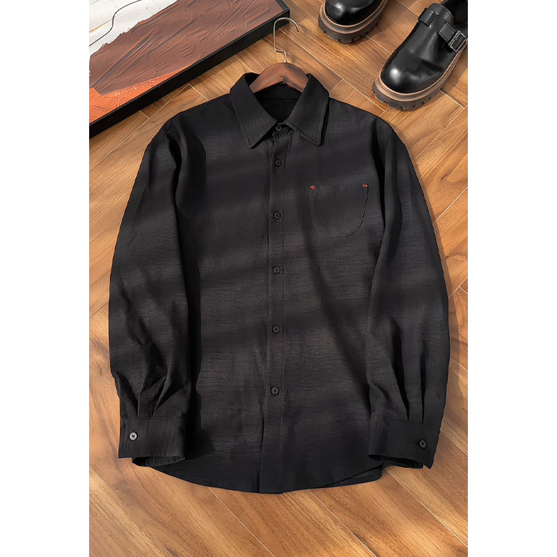Herren Elegante und lässige Langarm-Hemd Shop Nory