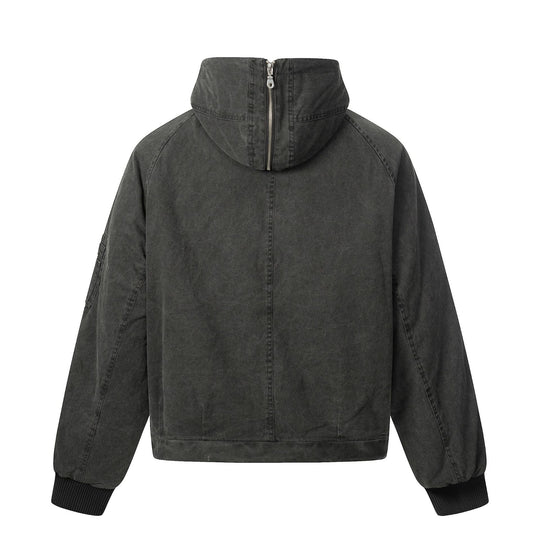 Herren Kurzjacke im Utility‑Look mit hohem Stehkragen und Kapuze Shop Nory