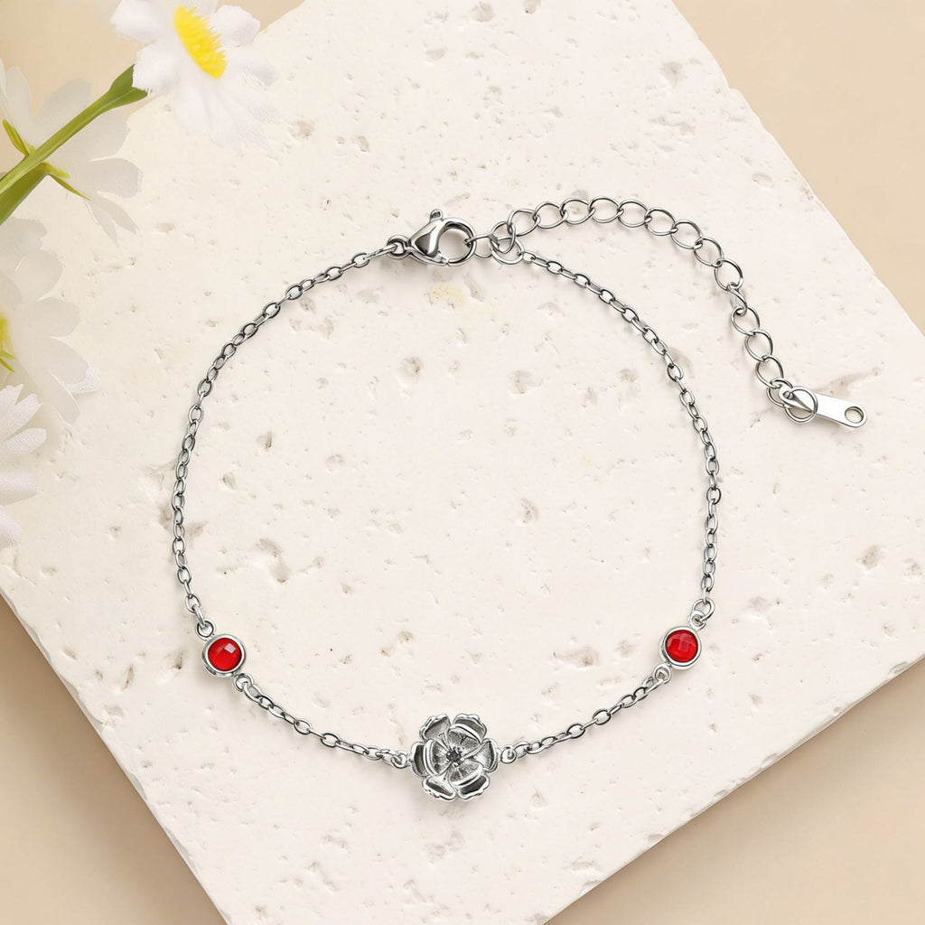 Damen filigranes Armband mit floralem Design Shop Nory