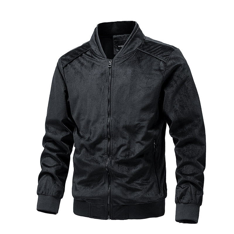 Herren Leichte Bomberjacke aus feinem Cord mit Rippbündchen Shop Nory