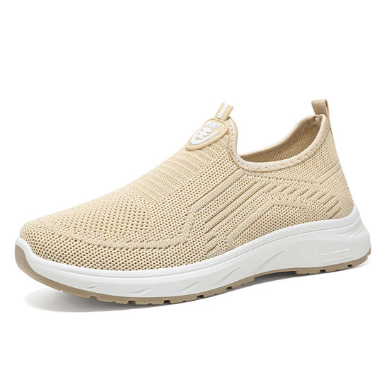 Damen Bequeme Slip-On Sneakers mit atmungsaktivem Obermaterial und gepolsterter Sohle
