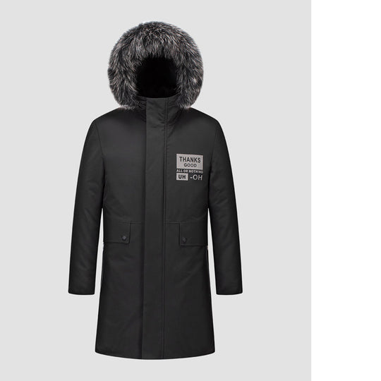Herren Urbaner Winterparka mit abnehmbarer Kunstfellkapuze, thermoisolierender Steppfutterlage und verdecktem Reißverschluss Shop Nory