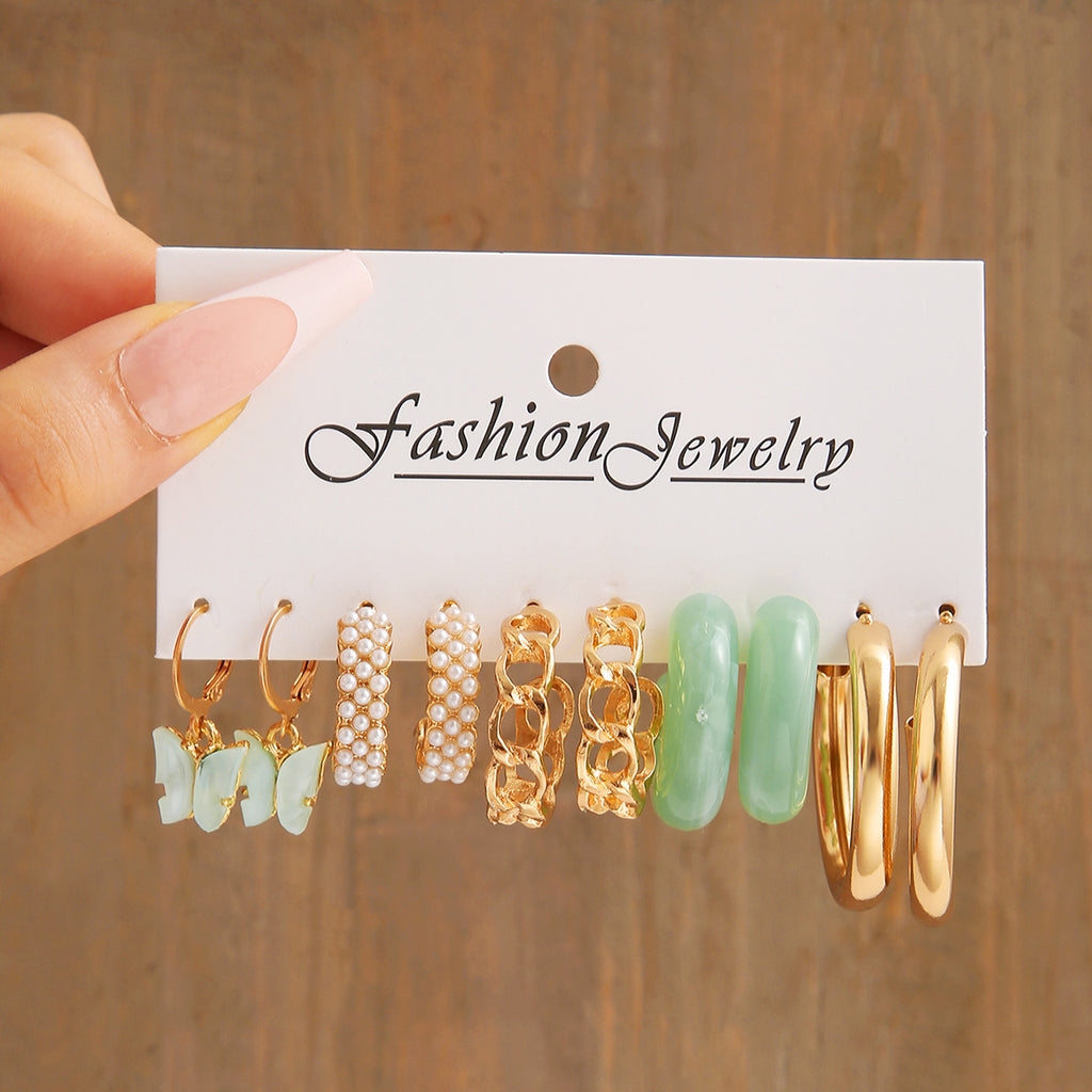 Damen Ohrringe-Set mit filigranen Designs und eleganten Akzenten Shop Nory