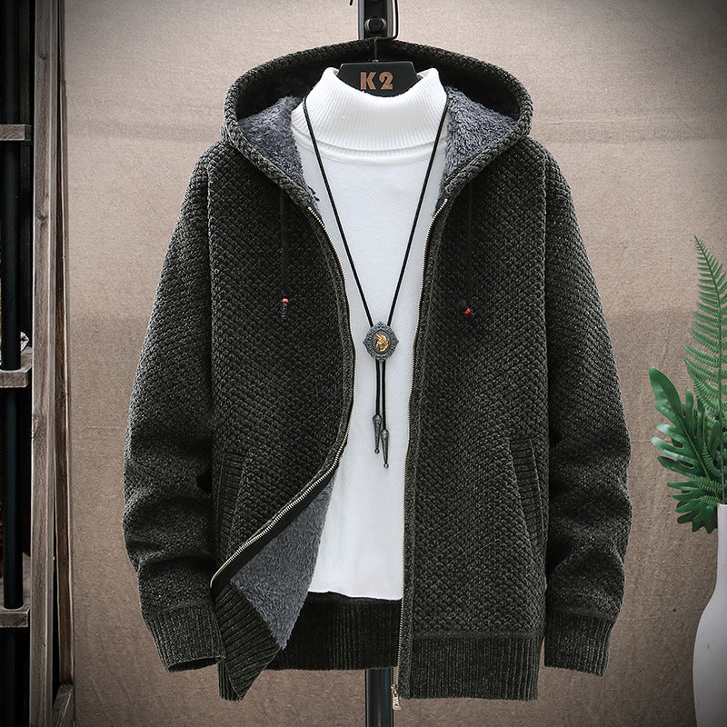 Damen gemütliche Kapuzenjacke mit weichem Innenfutter und innovativem Schnitt