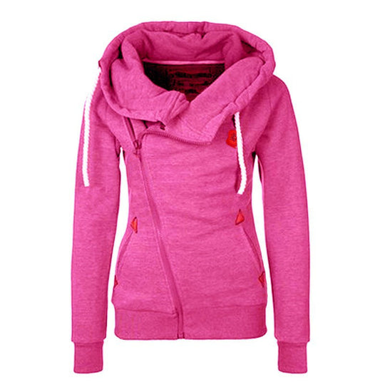 Damen gemütlicher Lagenlook Pullover mit hohem Kragen