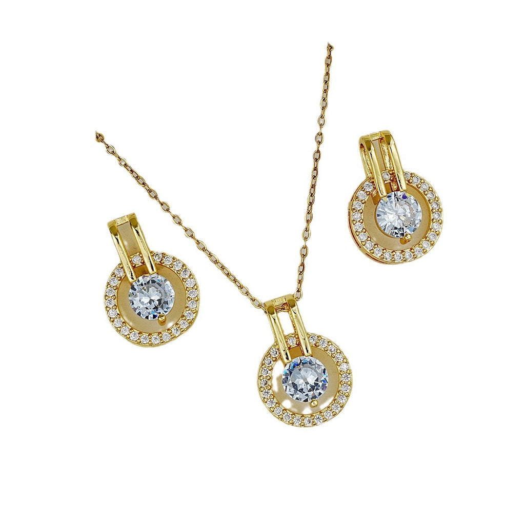 Damen Schmuckset mit glamourösem Anhängerset und elegantem Ohrstecker Shop Nory