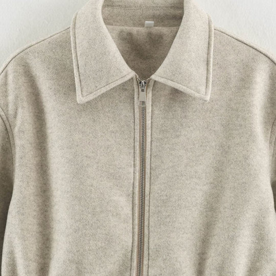 Damen Kurzjacke aus Wollmix mit Tunnelzug‑Taillierung und aufgesetzten Taschen Shop Nory