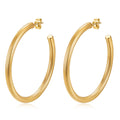 Damen Creolen mit elegantem, geripptem Design Shop Nory