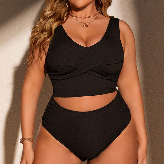 Damen Bikini-Set mit modischem Rippendesign und elegantem Schnitt