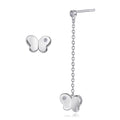 Damenohrringe mit filigranem Schmetterlingsdesign und funkelndem Zirkonia-Besatz Shop Nory