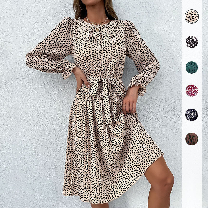 Damen Midikleid mit geraffter Taillenbinde und Plissée-Rock Shop Nory