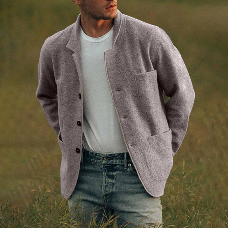 Herren lässige Strickjacke