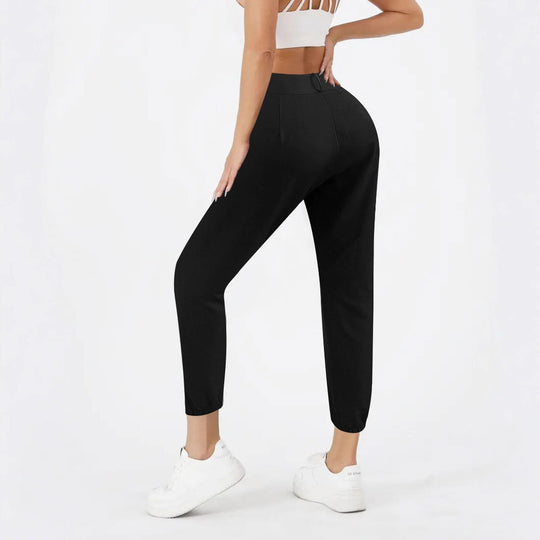 Damen Hochtaillierte Chino-Hose mit schmalem Knöchel-Bündchen Shop Nory