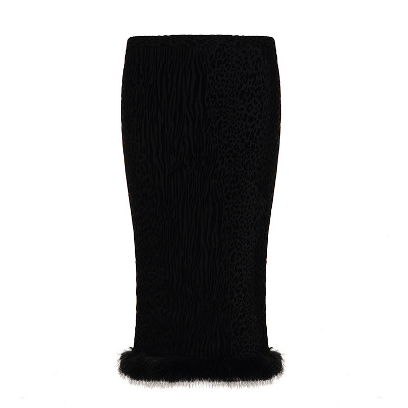 Damen nan kurze Samtjacke mit luxuriösem Kunstfellbesatz an Kragen Saum und Ärmeln Shop Nory