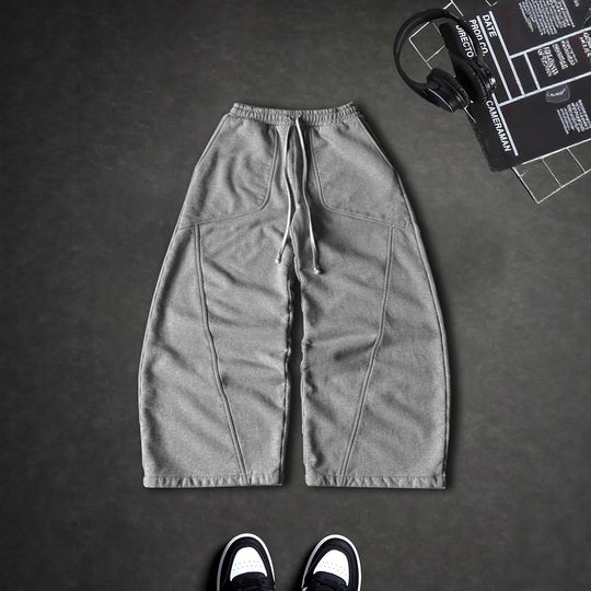 Damen Extraweite Lounge-Jogginghose mit hohem Bund, Kordelzug & geformten Kniepanelen Shop Nory