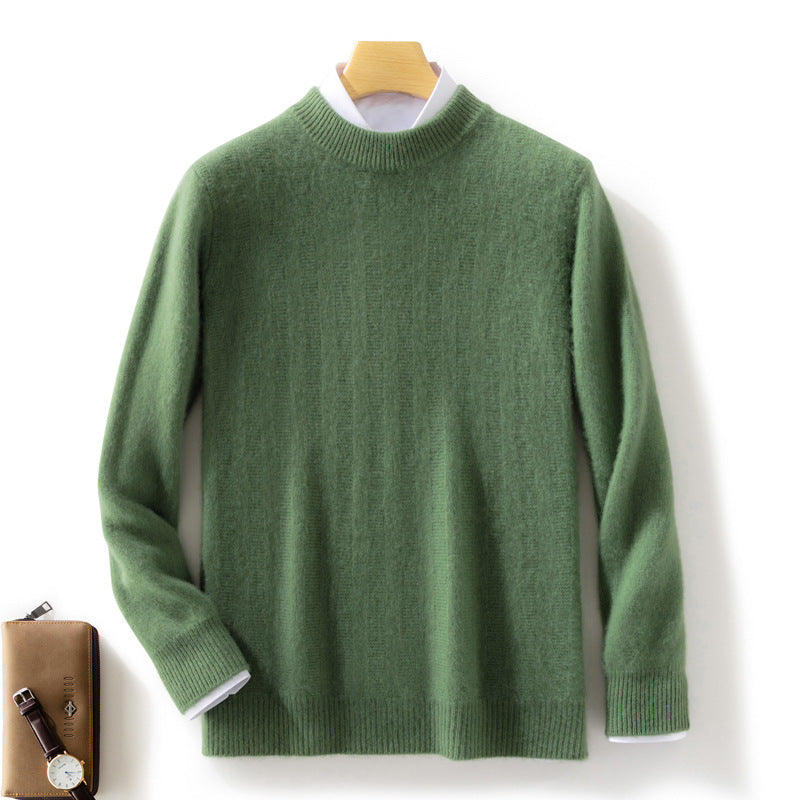 Herren Feinstrickpullover mit kurzem Stehkragen, strukturierter Längsrippe und schlanker Passform Shop Nory