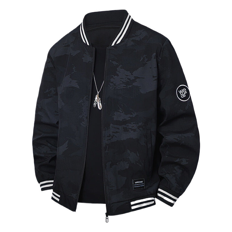 Herren Sportliche Bomberjacke mit kontrastierenden Details Shop Nory