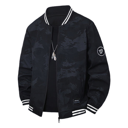 Herren Sportliche Bomberjacke mit kontrastierenden Details Shop Nory