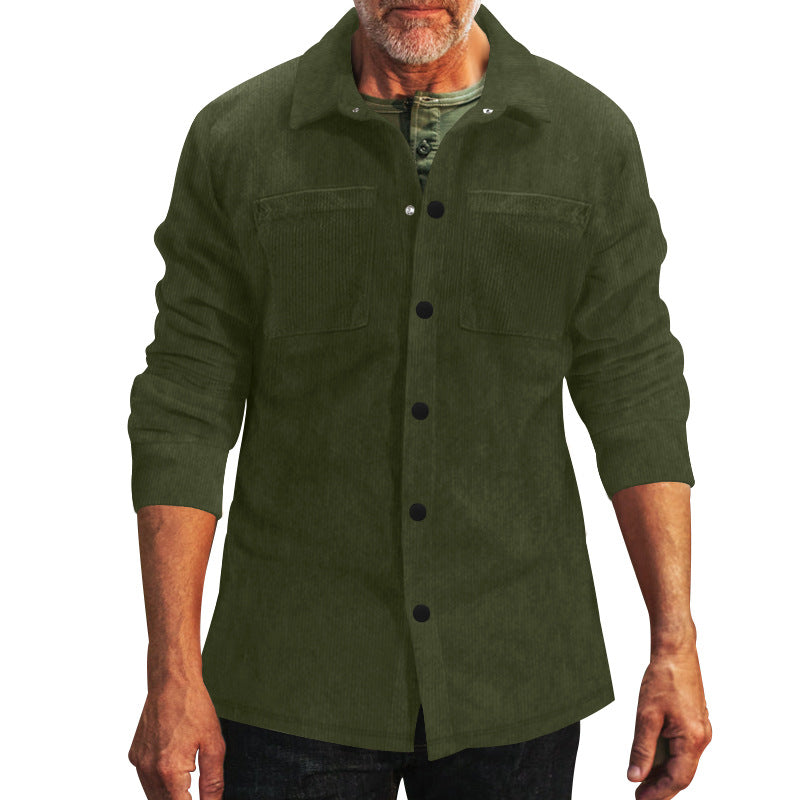 Herren Cord-Jacke mit praktischen Brusttaschen und modernem Schnitt