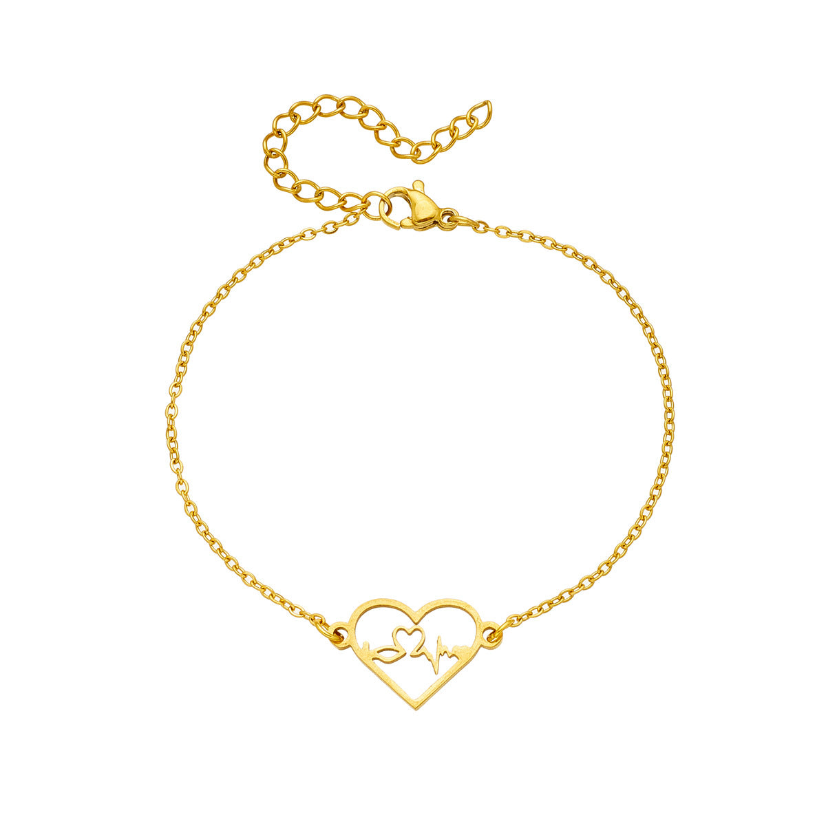 Damen Armband mit Herzschlag-Design aus hochwertigem Edelstahl Shop Nory