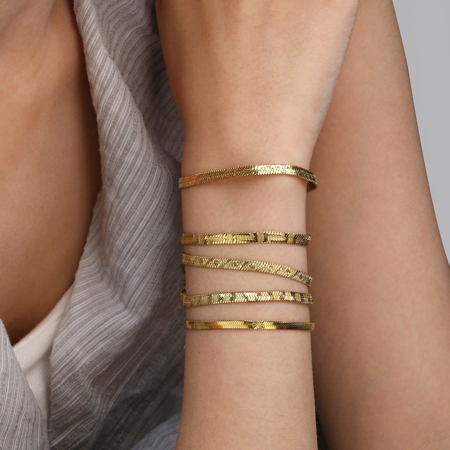 Damen modernes Edelstahl-Armband mit verstellbarem Verschluss Shop Nory