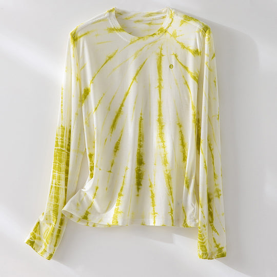 Herren Langärmeliges Batik-Longsleeve mit Slub-Struktur Shop Nory