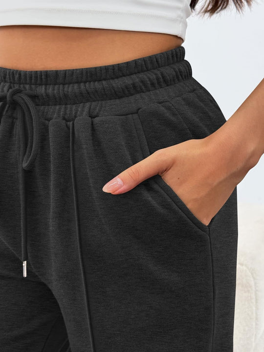 Damen nan komfortable High-Waist Jogginghose mit Kordelzug und tiefen Eingrifftaschen Shop Nory