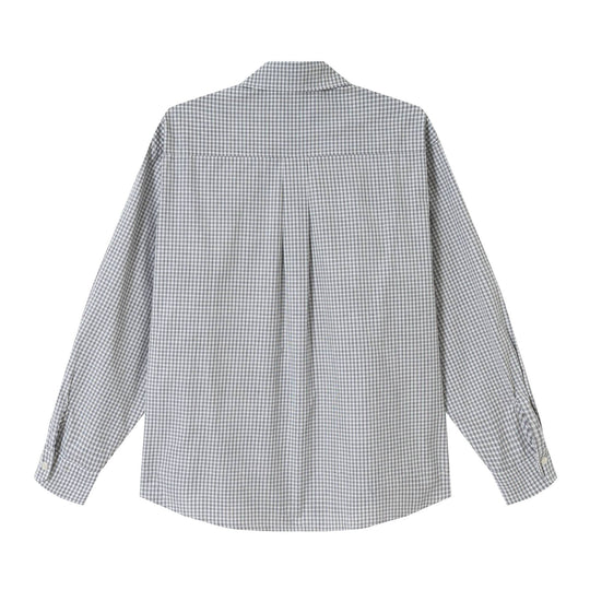 Herren Kariertes Relaxed-Fit Hemd mit Kentkragen, gerundetem Saum und durchgehender Knopfleiste Shop Nory