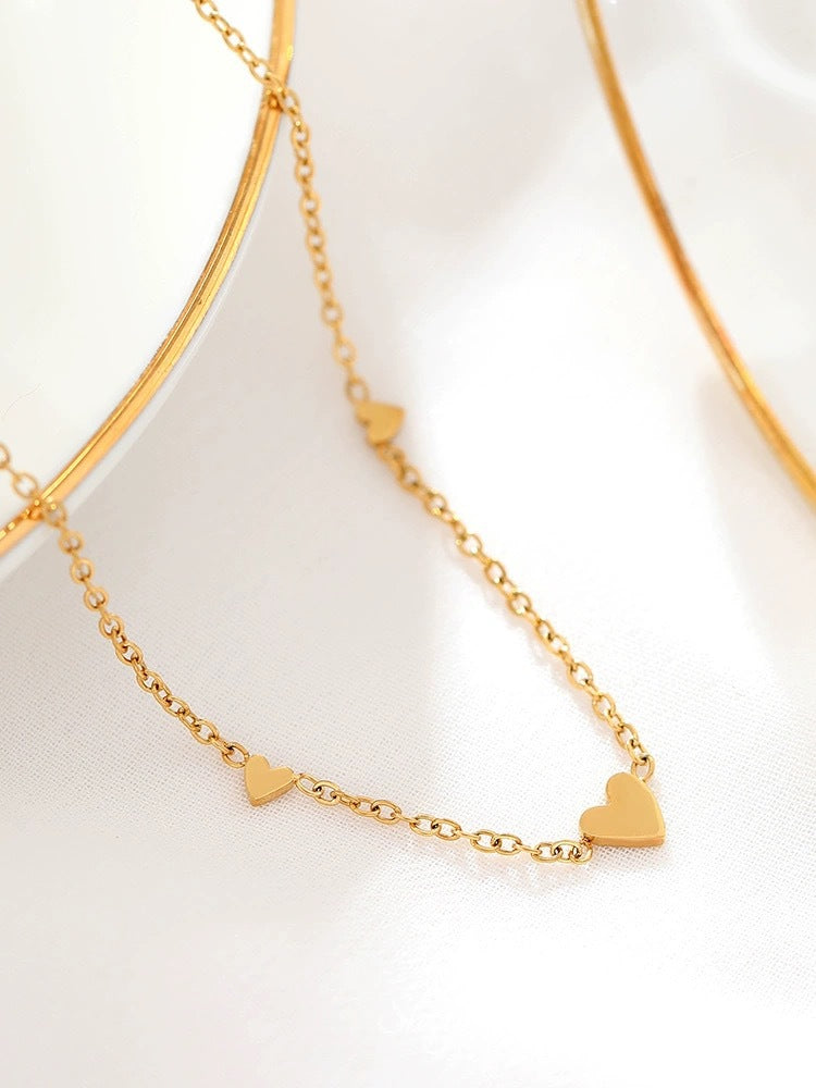 Damen Herzmotiv Liebe Kette Halskette Shop Nory