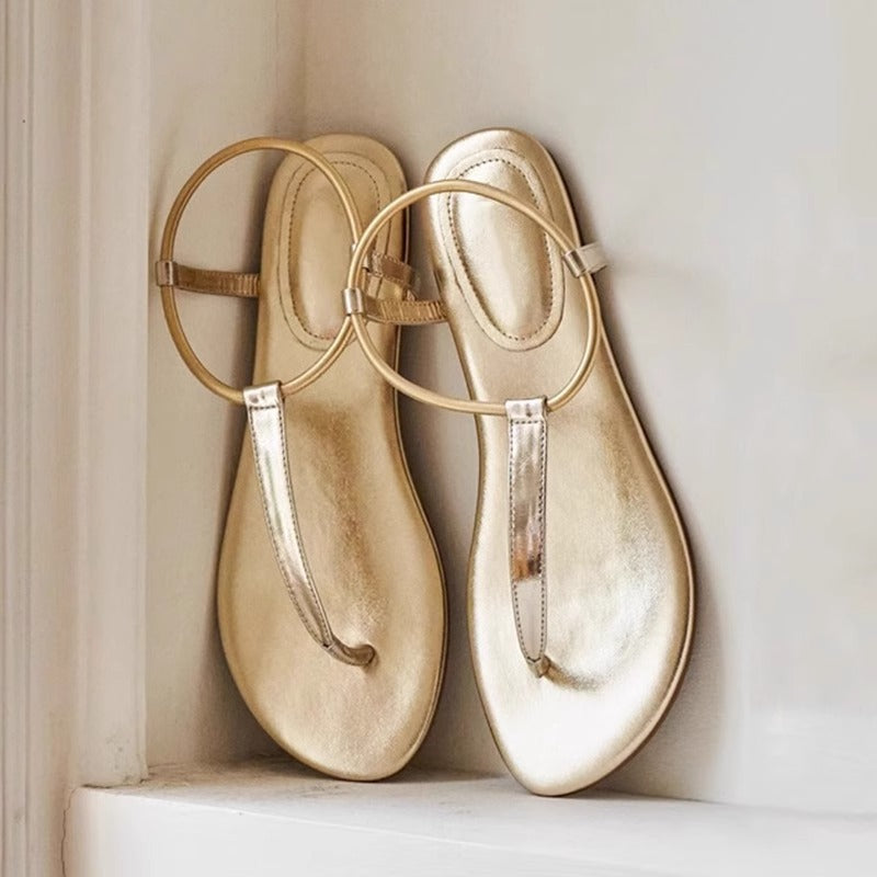 Damen Zehentrenner-Sandalen mit elegantem Ringdetail