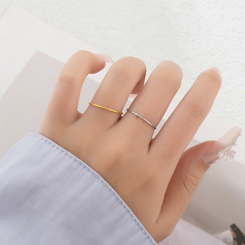 Damen filigraner Ring mit geometrischem Muster Shop Nory
