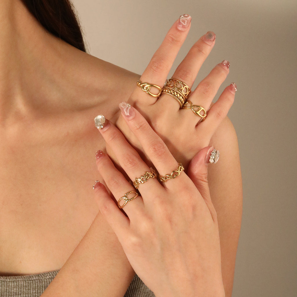 Damen Offenes Armband mit kunstvollem Perlenmotiv Shop Nory