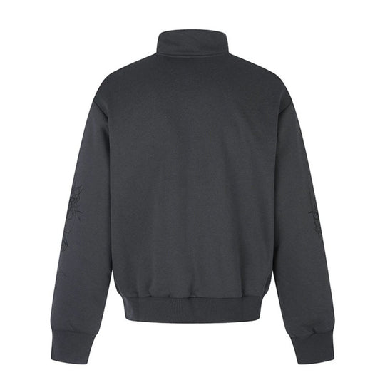 Damen Zip-Sweatjacke mit Stehkragen und Leoparden‑Union‑Jack‑Print Shop Nory
