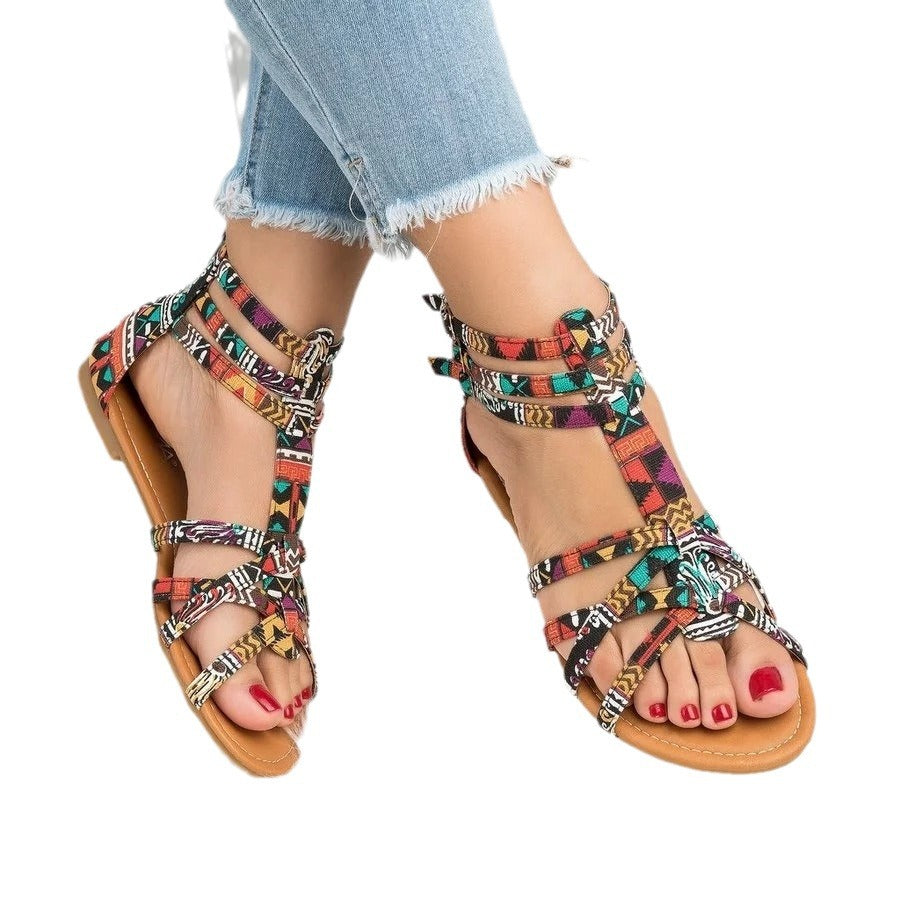 Damen Urbanen Geflochtenen Sandalen Shopnory