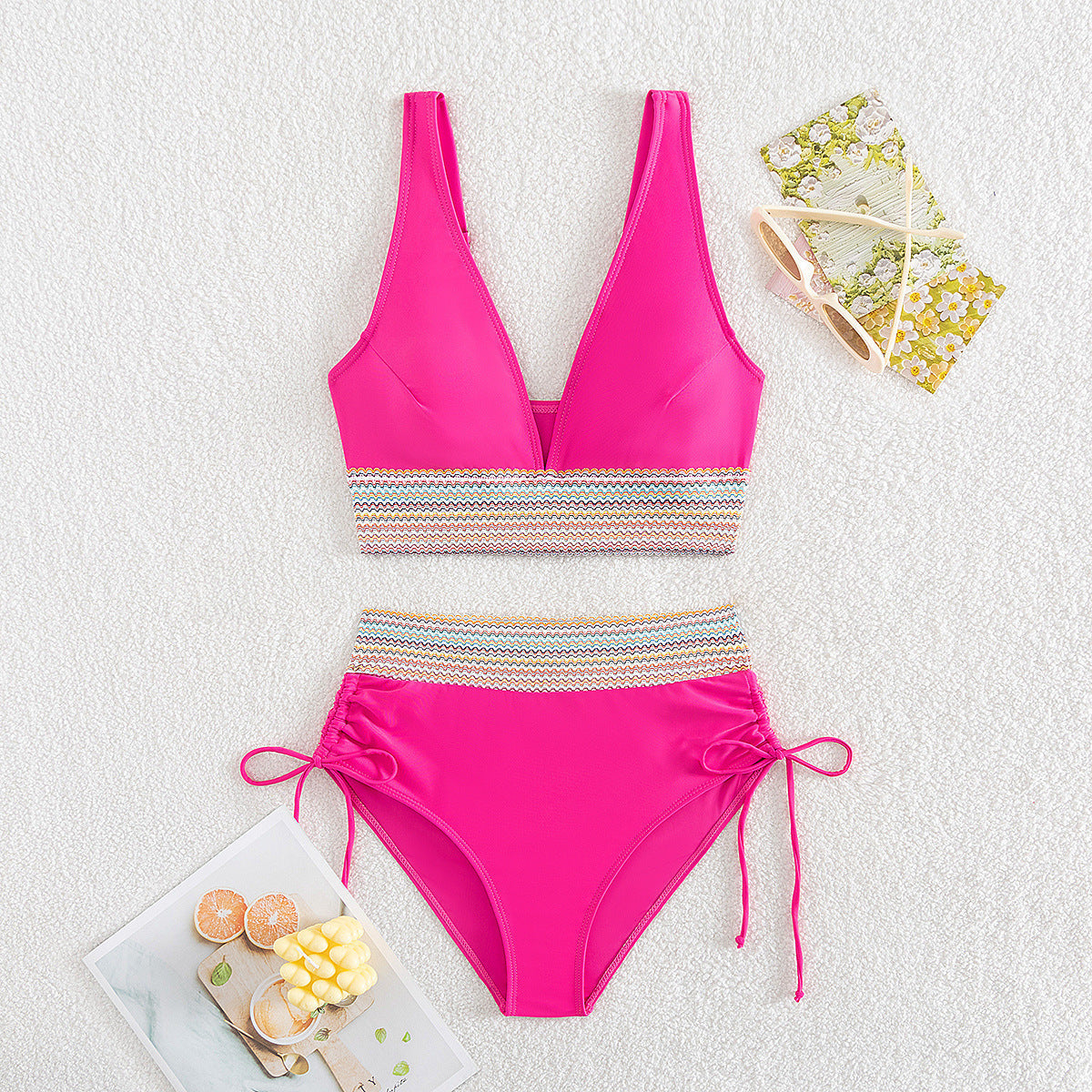 Damen Hochgeschnittener Sportbikini Shopnory