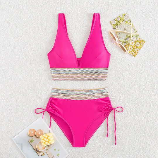 Damen Hochgeschnittener Sportbikini Shopnory
