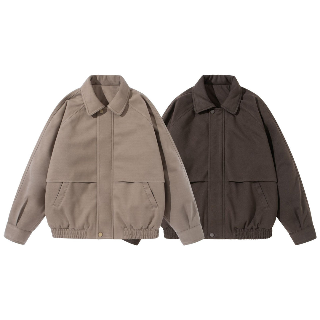 Unisex Boxy‑Blouson mit überlappender Frontpasse und elastischem Saum Shop Nory
