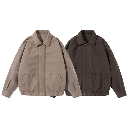 Unisex Boxy‑Blouson mit überlappender Frontpasse und elastischem Saum Shop Nory