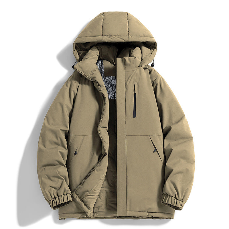 Herren Technischer Steppparka mit Kapuze, Thermo-Isolierung und Brust-Reißverschlusstasche Shop Nory