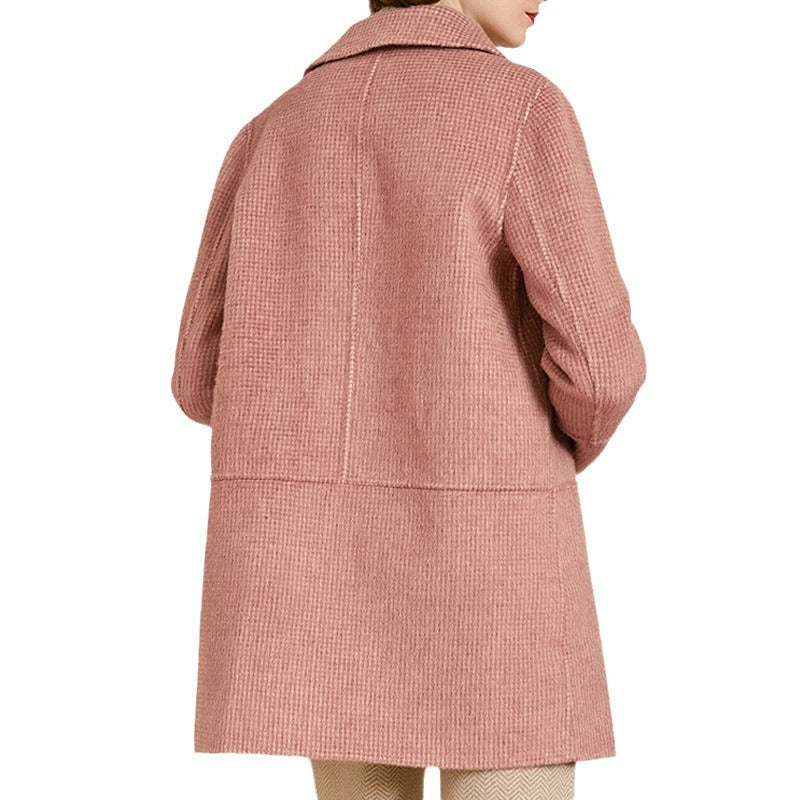 Damen zeitloser Bouclé-Mantel Shop Nory