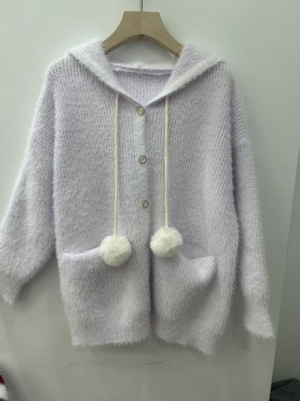 Damen Kuschelige Kapuzenjacke Shop Nory