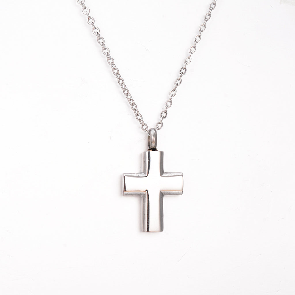 Damen Halskette mit glänzendem Kreuzanhänger Shop Nory