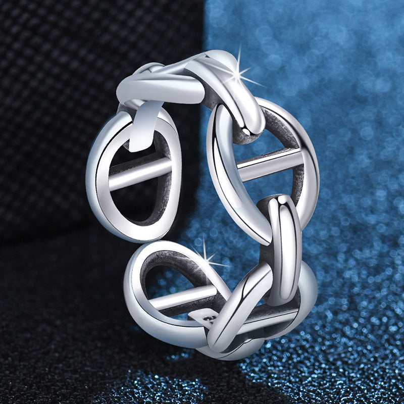 Damen Offener Kettenring aus hochwertigem Edelstahl Shop Nory