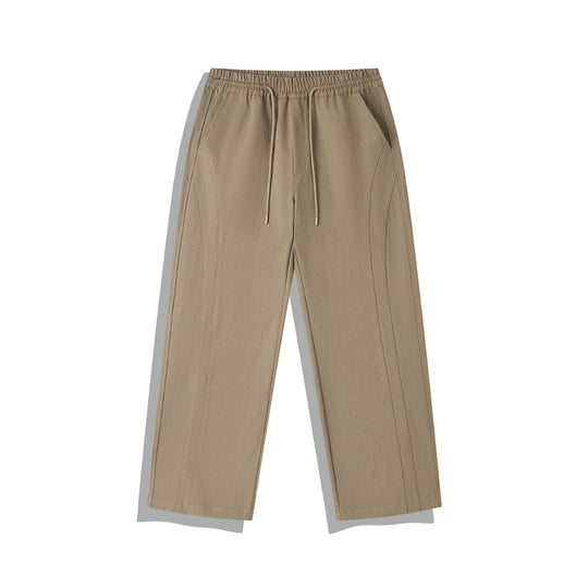 Damen Cropped-Hose im Relaxed-Fit mit Elastikbund, Tunnelzug und Ziersteppungen Shop Nory
