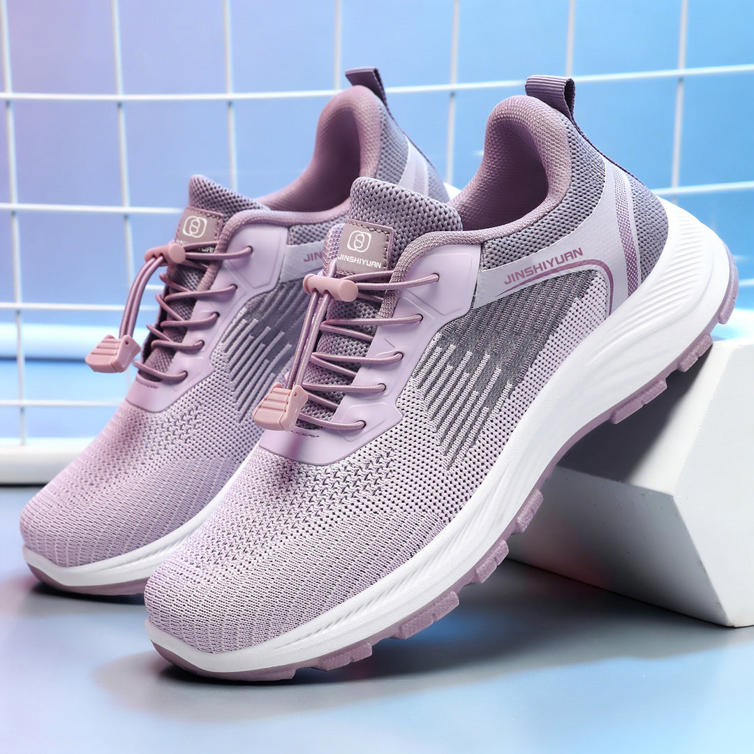 Damen nan leichter atmungsaktiver Strick-Walking-Sneaker mit Schnellzug-Kordel und gedämpfter EVA-Zwischensohle Shop Nory