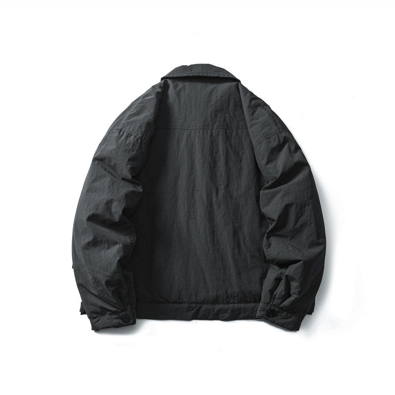 Herren Leichte Oversize-Fieldjacke im Workwear-Stil mit Hemdkragen und Knopfverschluss Shop Nory