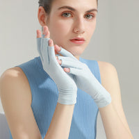 Halbfinger (atmungsaktives Mesh) kristallblau MJ04